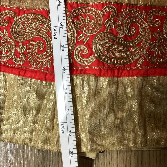 Charming Kids Red & Gold‎ Formal Party Dress – Size 7/8 - Picture 7 of 8